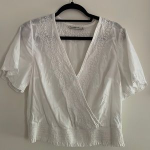 Abercrombie and Fitch White Boho Blouse